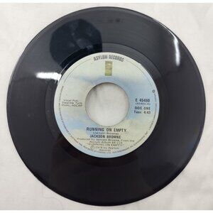 Jackson Browne "Running on Empty" 1978 Canadian Vinyl Single E 45460